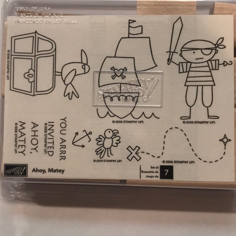 NIB Stampin Up “Ahoy, Matey” stamp set 2006